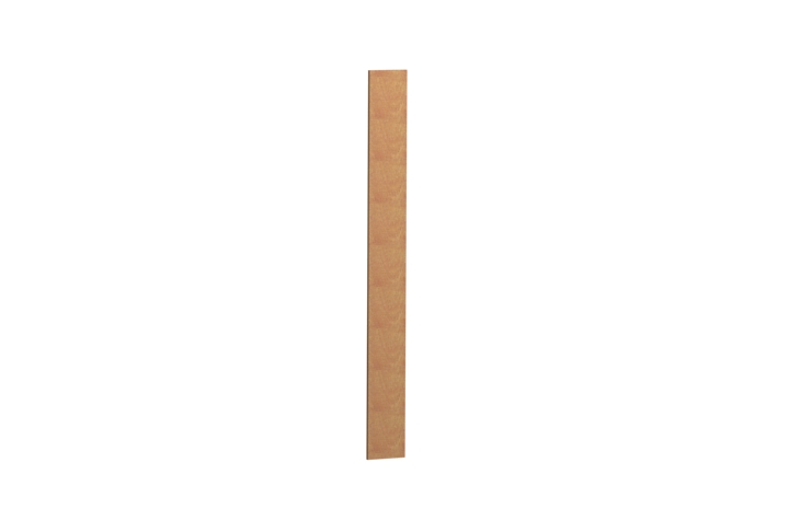a very long piece of wood on a white background