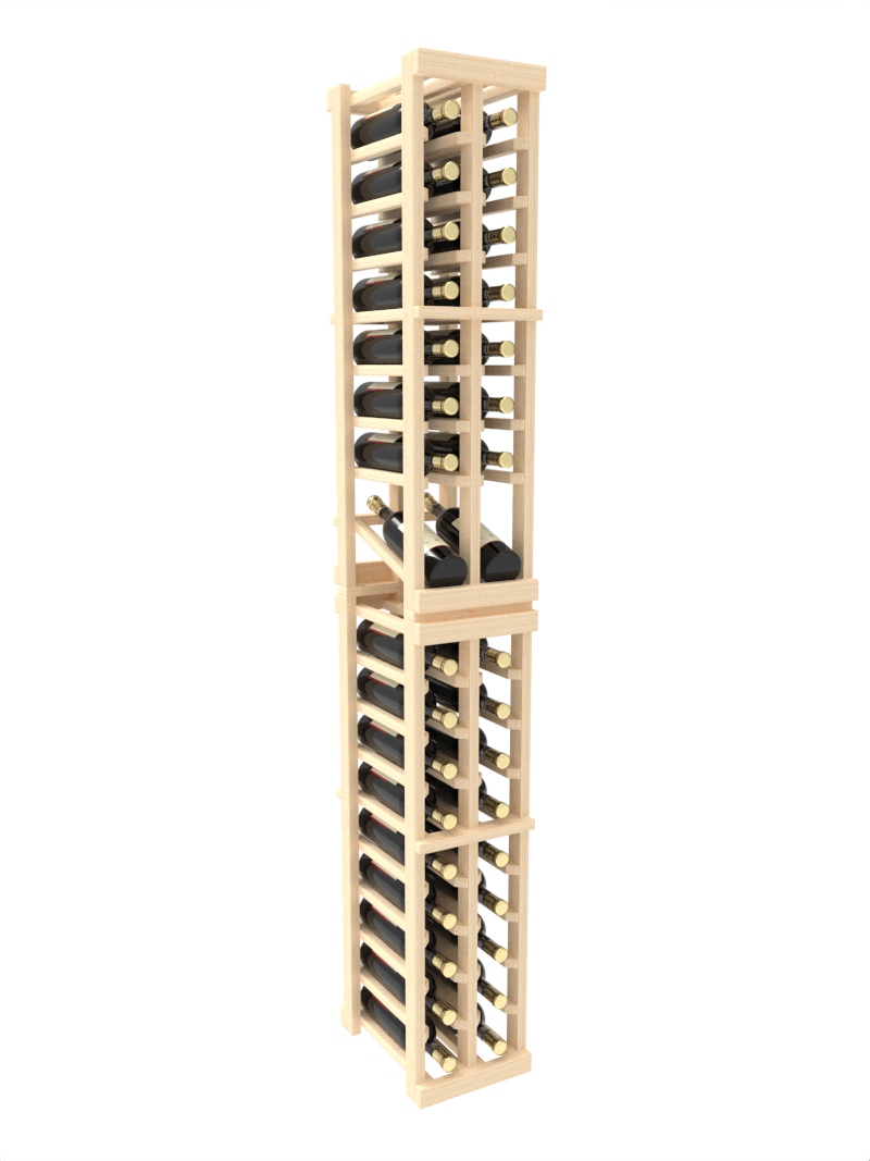 2 Column w/ Display Row Top Stack Bottle Wine Rack