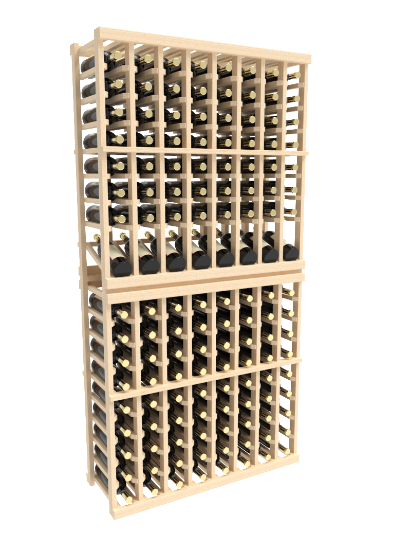 8 Column w/ Display Row Top Stack Bottle Wine Rack