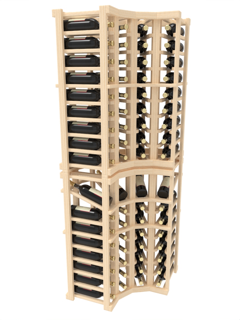Curved Corner Wine Rack w/ Display Row | Wine Rack Concept