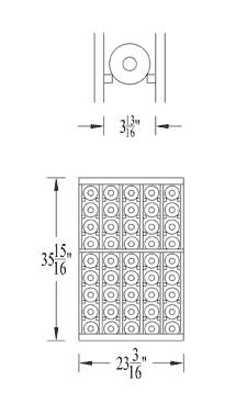 4 Column 3ft individual line drawing