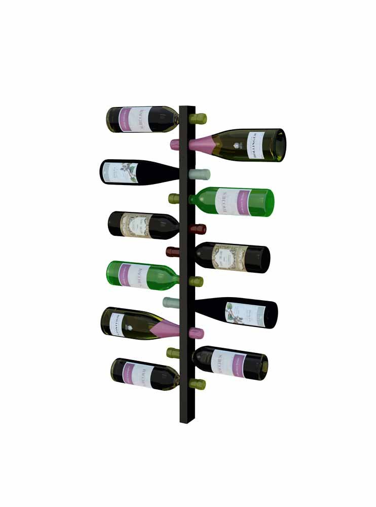 a row of wine bottles including a bottle of pinot noir